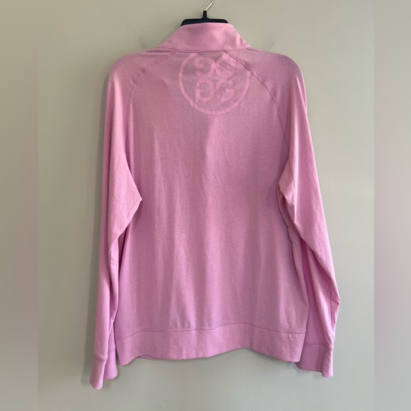 G/FORE 1/4 Zip Luxe Staple Midlayer Golf Pullover in Lilac Light Purple Pink, M - Picture 3 of 9
